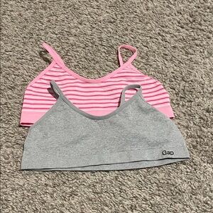 GAP Pink and Gray Kids Bralette Set